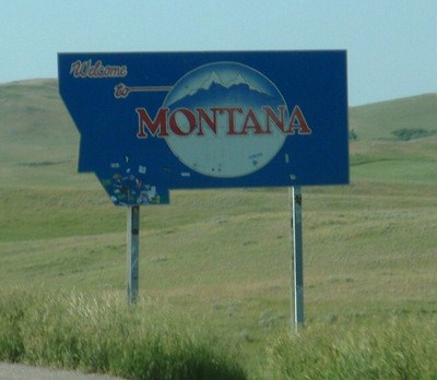 Montana border.
